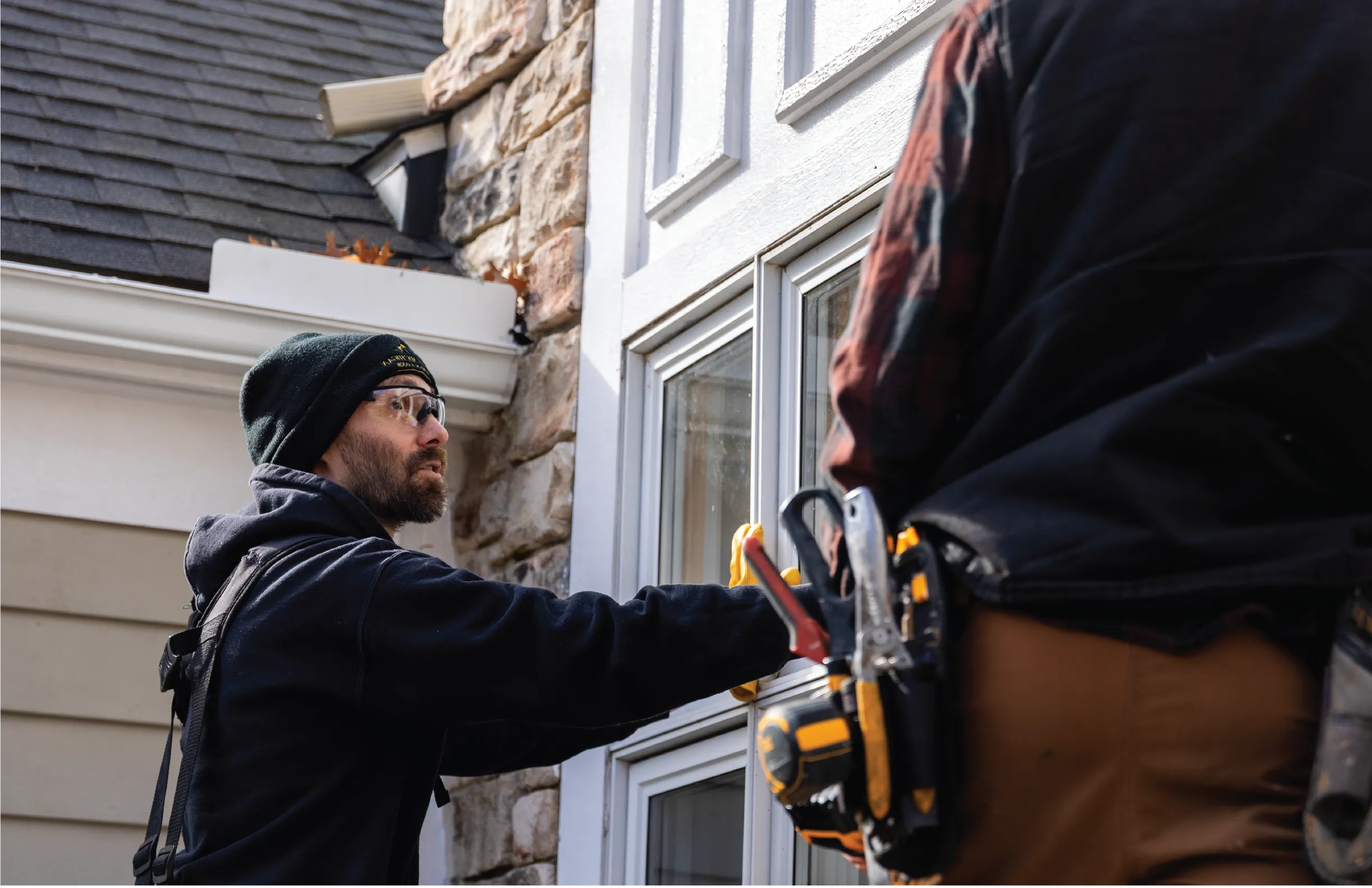 work in action - two men