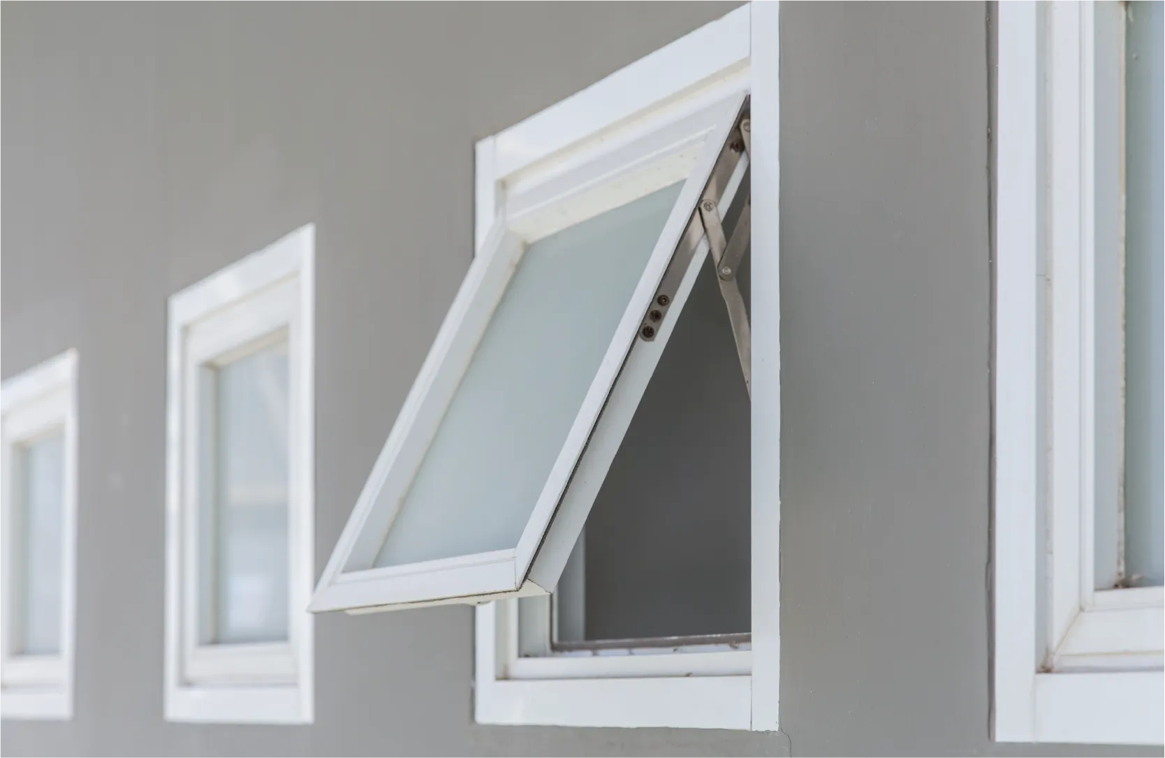 Awning styled window.