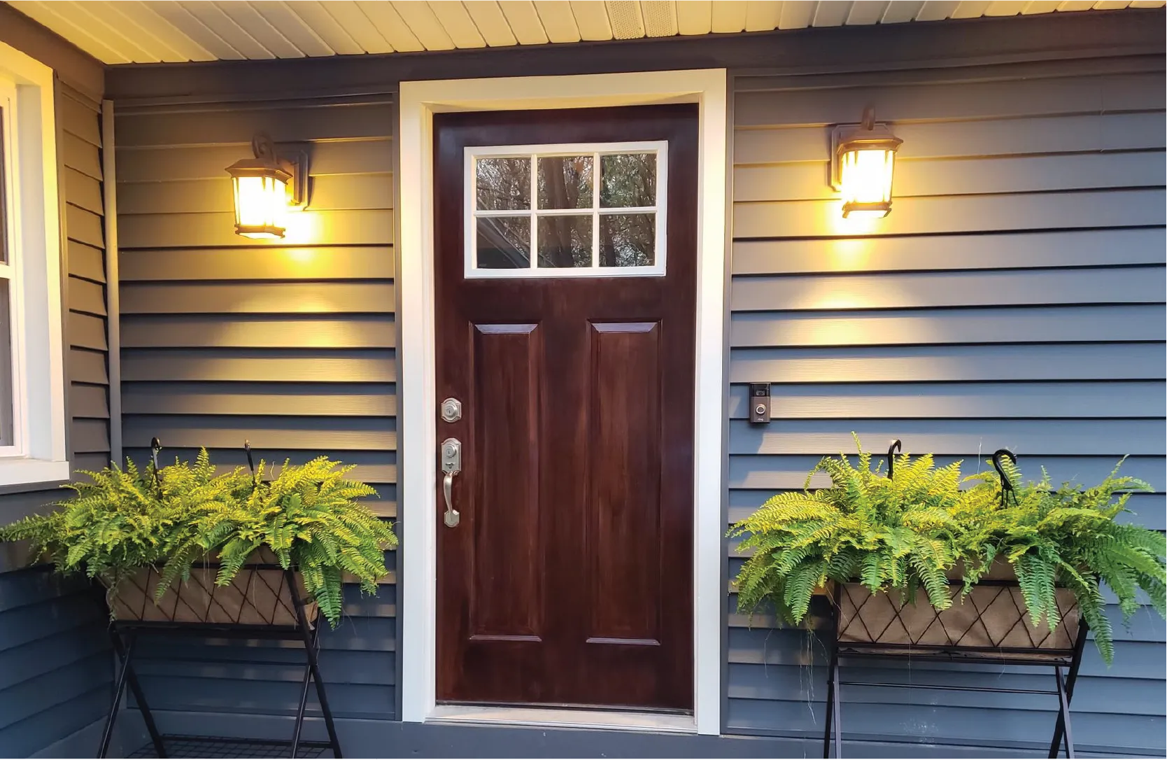Style_Entry front entry door brown