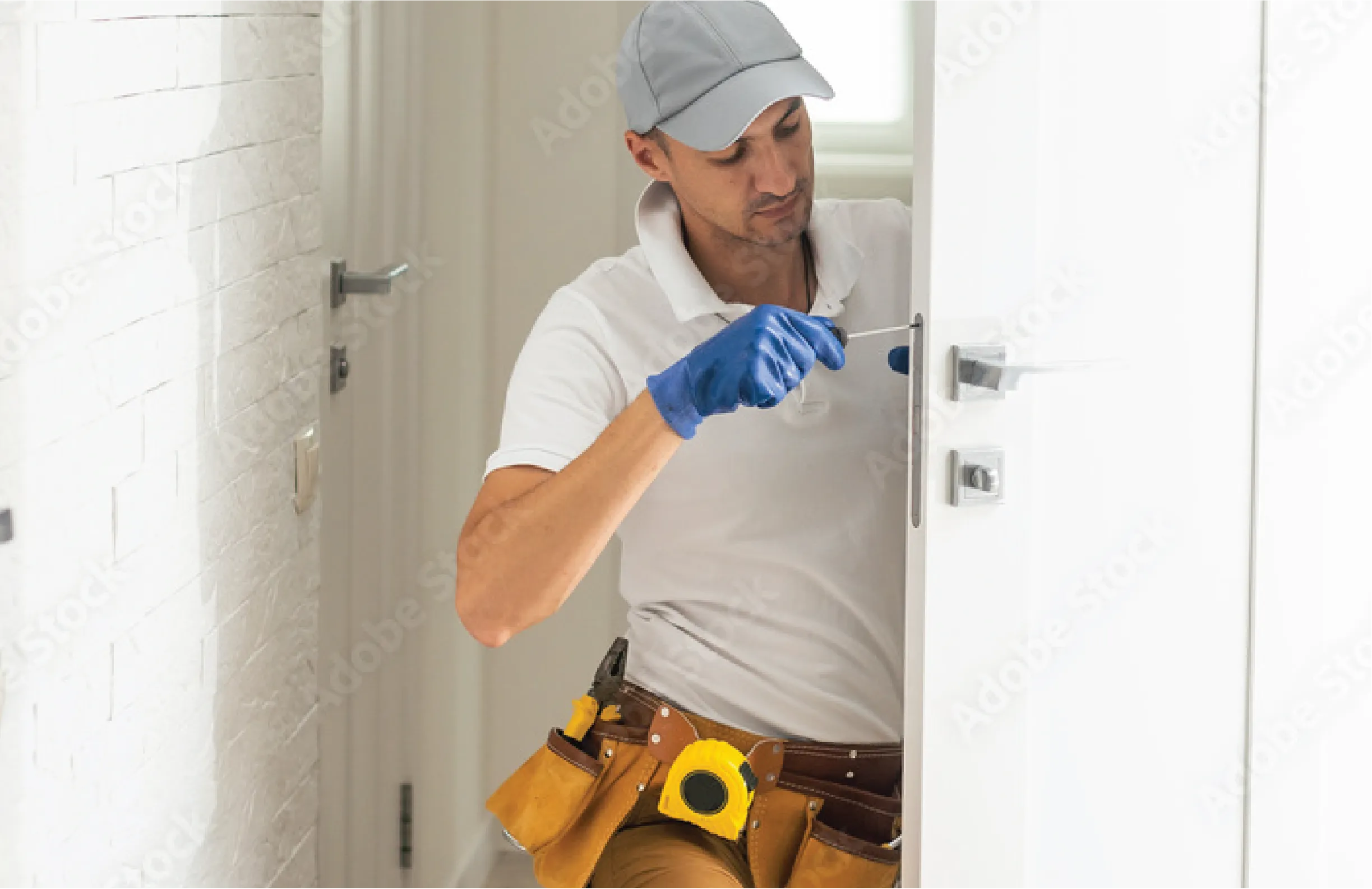 installation man in bathroom